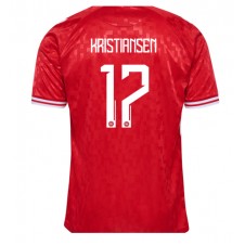 Danmark Victor Kristiansen #17 Hemmatröja EM 2024 Korta ärmar